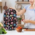 thumbnail image 3 of HELLHERO Oil Proof 15.94"H x 9.45"L x 7.28"W Coffee Machine Dust Cover Machine Washable Handle Food Processor Cover for Kitchen Dessert, 3 of 6