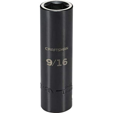

CRAFTSMAN Deep Impact Socket SAE 1/2-Inch Drive 9/16-Inch (CMMT15998)