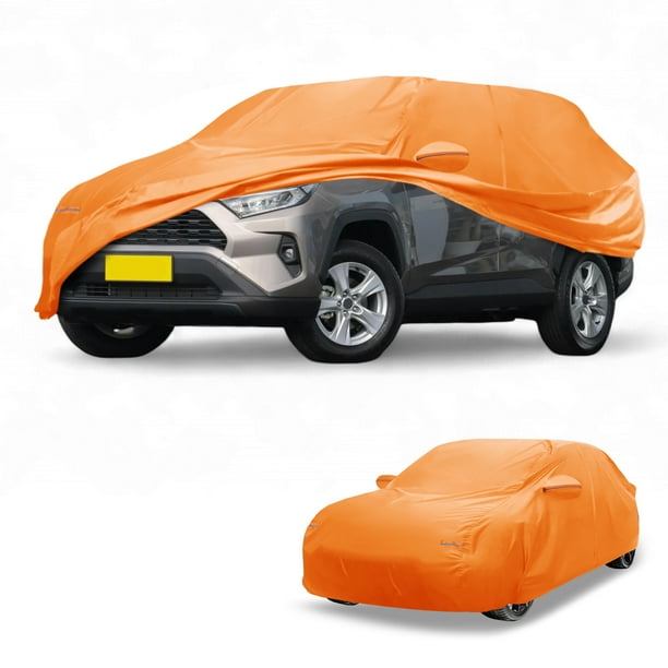 Funda para automóvil impermeable Unique Bargains para Toyota RAV4 con franjas reflectantes