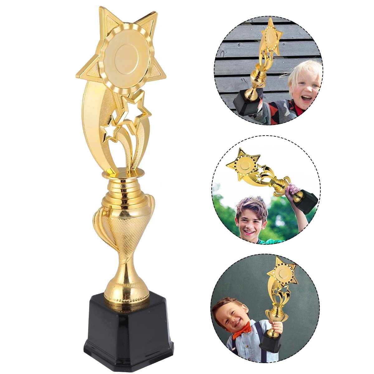 Masteelf 2 pcs Competion Trophy Kids Sports Reward Creative Awards Trophy