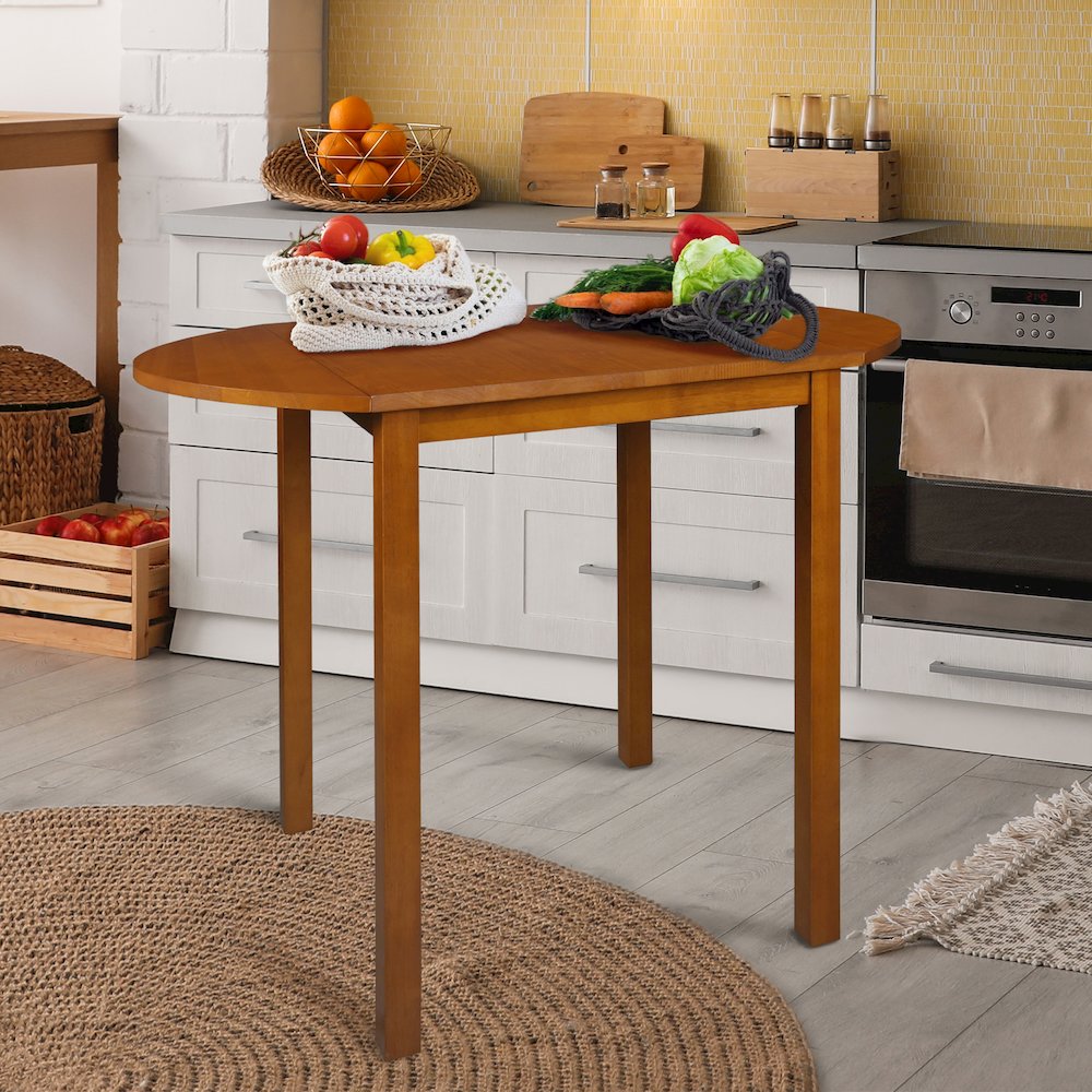 Casual Home Wings 100% Solid Wood Dining Room Drop Leaf Table