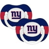 Baby Fanatic NFL 2-Pack Baby Pacifiers, New York Giants