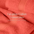 thumbnail image 6 of Superior 800 GSM Egyptian Cotton Heavyweight Bath Towel Set of 2, Coral, 6 of 7