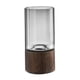 thumbnail image 1 of Florero de estilo europeo, jarrones cilíndricos, botella de flores, Base de madera, jarrón de cristal transparente para boda, escritorio interior, S Fernando Jarrón de ceramica, 1 of 7