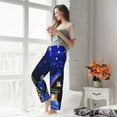 thumbnail image 6 of Picia Christmas Night Womens Soft Woven Cotton Elastic Waistband Sleep Pajama Pant Lounge Sleep Pant With Pockets And Drawstring-Small, 6 of 9