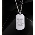 thumbnail image 2 of Jewish Star of David Names of God Prayer Necklace Stainless Steel Jew Lords Jehovah Protection Pendant Chain Israelite Jewelry Religious Gifts for Men Women, Silver, 2 of 4