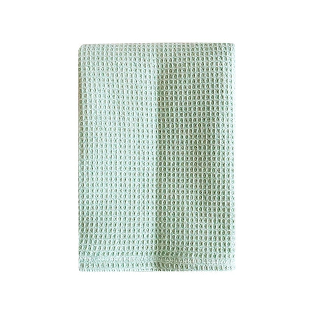 Liquidation! Serviettes de Cuisine en Coton Unies avec Tampons d'Ananas