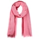 thumbnail image 1 of INSPIRAR CHIC Bufandas de Algodón y Lino para Mujeres con Color Gradiente Ombre Suave, Pañuelo Hijab, Envolturas, Chal 74.8"x35.4" Rosa+Rojo Vino, 1 of 6