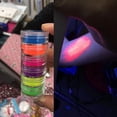thumbnail image 4 of PVCS Neon Pigment Nail Powder Dust, Nail Glitter Gradient Glitter Iridescent, Acrylic, 4 of 9