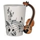 thumbnail image 1 of Taza de Cerámica HappyWare con Mango en Forma de Violin, 1 of 3