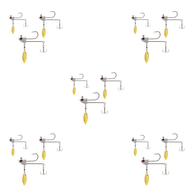 Toystoory Lake Professional Lure Baits Anzuelos Aparejos de pesca portátiles 4 cm + 5 cm + 6 cm 4cm+5cm+6cm 5piezas Toystoory CBP251309