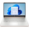 thumbnail image 1 of HP Stream Ordinateur Portable 14 Pouces, Processeur Intel Quad-Core, 8 Go RAM, 128 Go Stockage, 1 An Office 365, Windows 11 Famille en mode S, Or Rose, 1 of 5