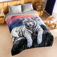 thumbnail image 2 of Cobertor Ozzy calientito Tigre Blanco Colchas Concord Matrimonial, 2 of 2