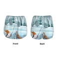 thumbnail image 5 of Lsque Gnome And Red Fox Fishing Printed Women's Running Shorts with Liner Pockets,Elastic Quick Dry Workout Athletic Gym Yoga Shorts,Womens High Waist Shorts-Small, 5 of 9