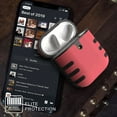 thumbnail image 4 of Duo Shield Slim Designed For Apple AirPods Generation 1 & 2 case, Pink/Black, 4 of 6