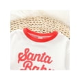 thumbnail image 4 of Kmbangi Babies Romper White Red Letters Printed Pattern Long Sleeve One-piece, 4 of 8