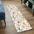 thumbnail image 4 of Mushroom Runner Rugs 2x6 ft Green Plant Ladybug Washable Hallway Rugs Non-Slip Floor Mats Absorbent Carpet Bedside Runners for Bedroom Kitchen Bathroom Laundry Room, 4 of 9