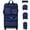 Navy, variant on 36" Collapsible Suitcases with Wheels,Expandable Foldable Luggage Bag with Hardshell Base Case,Large Capacity Rolling Travel Bag for Home Storage Moving Abroad,JM-Green