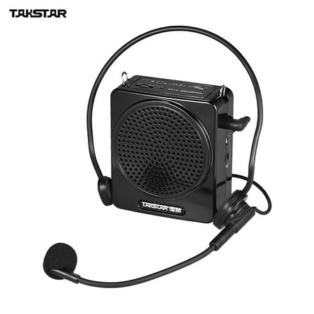 Rechargeable Portable Amplifier TAKSTAR E188 10W Portable Digital Voice Amplifier Amp Rechargeable with Headworn Microphone LINE Input for Tour Guides Teachers Presentations Market Promotion ()