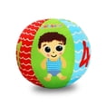 thumbnail image 1 of Pelota de peluche suave para agarrar a mano infantil Pelotas de juguetes educativos coloridos para bebés con campana para juegos en interiores y exteriores, 1 of 4