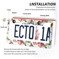 thumbnail image 4 of Cute Birds License Plate Frame - 2 Pack Universal Stainless Steel License Plate Holder with Screws & Chrome Caps, 2 Holes Car License Plate Cover for US Vehicles Decorative, 4 of 7