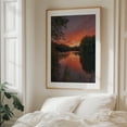 thumbnail image 5 of Prospect Park Sunset 01 - Brooklyn New York Photography Sunset Nature Landscape Water Scenic Autumn Forest Oak Framed Wall Art Print 11 x 14 inches, 5 of 12