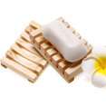 thumbnail image 4 of 5 Pieces Wooden Soap Dish Holder Home Bathroom Hand Craft Wood Case Holder Draining for Soap Sponge Scrubber (Wooden), 4 of 6