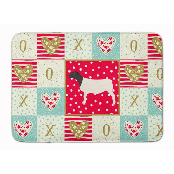 Dorper Sheep Love Machine Washable Memory Foam Mat