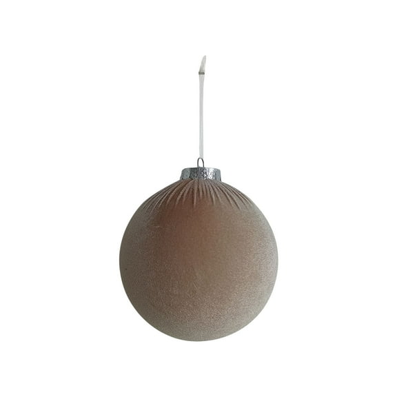 VERUGU 4Pcs Christmas Ball 5.91 inch Extra Large Flannel Party Holiday Dress Up Christmas Tree Ornaments, Christmas Gifts on Clearance