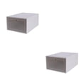 thumbnail image 1 of Bewildely Caja de zapatos de almacenamiento apilable, caja de zapatos de plástico transparente, diseño abatible, artefacto de almacenamiento de Type1 NO1, 1 of 6