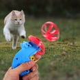 thumbnail image 2 of Miangastore 2 Sets of Flying Disc Saucer Launcher Cat Fetch Toy Flying Propellers Interactive Exercising Toy Random Style, 2 of 9