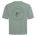 thumbnail image 3 of Men's Levelwear Green Baltimore Orioles Signet Oversized Luxe Signature Knit T-Shirt, 3 of 3