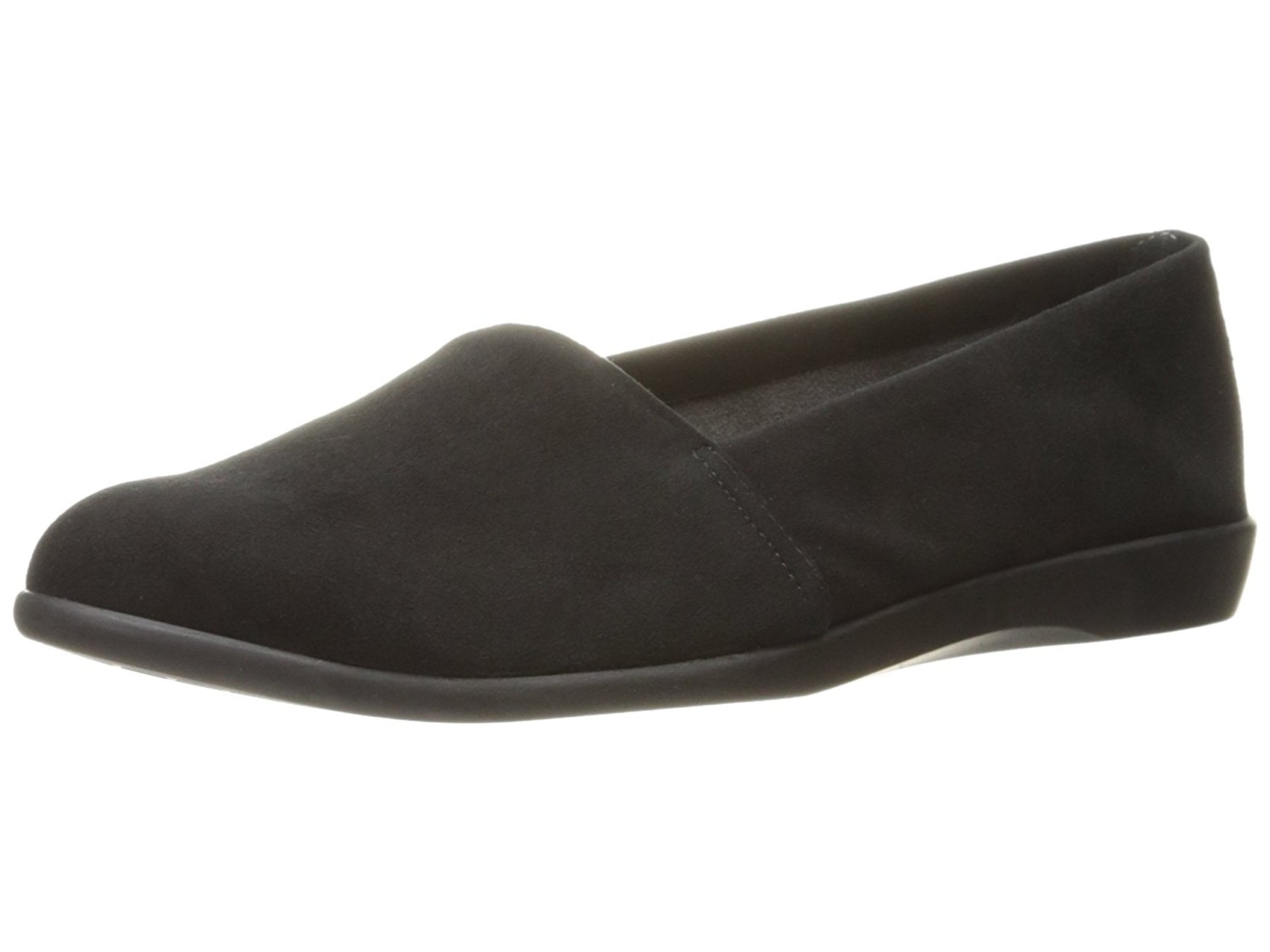 Womens Aerosoles Trend Setter SlipOn Loafers Black Suede