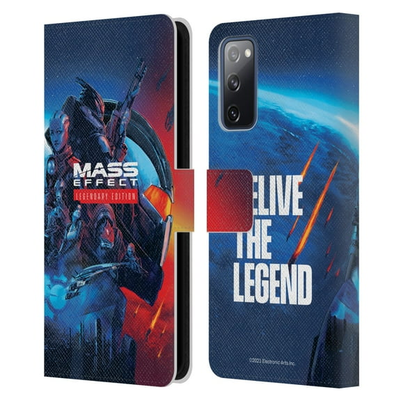 Head Case Designs Officially Licensed EA Bioware Mass Effect Legendary Graphics Key Art Leather Book Wallet Case Cover Compatible with Samsung Galaxy S20 FE / 5G