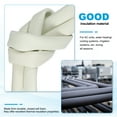 thumbnail image 4 of Uxcell Pipe Insulation Foam Tube, Foam Pipe Cover Foam Tubing for Handle Grip Support AC Unit White 7/8"ID x 3.28Ft, 4 of 7
