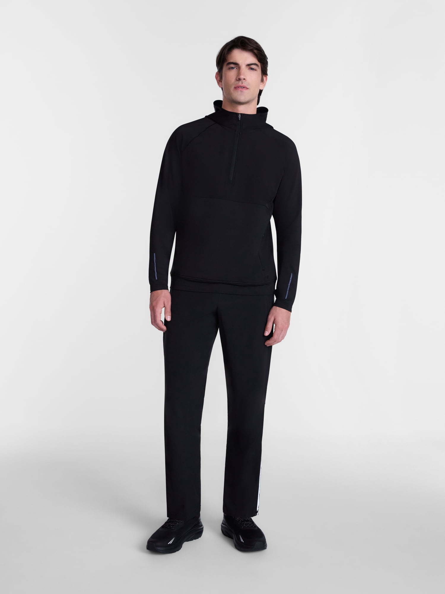 Avia Men's and Big Men's Hooded Half Zip Pullover, Sizes XS-4XLT
