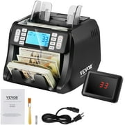 BENTISM Money Counter Machine w/ 2CIS/SN/UV/IR/MG/DD for Counterfeit Detection Bill Counter Multi Currency Multi Cash Processing Mode Portable Currency(USD/EUR/GBP/CAD/MXN/AUD/JPY) 1200pcs/min