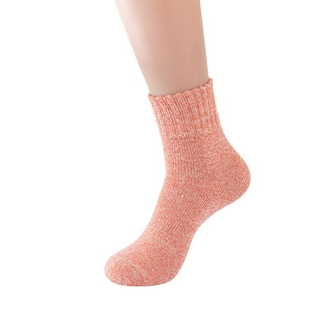 

Baycosin Winter Solid Color Knitting Plush Warm Socks Home Socks Thickened Cold Proof Socks