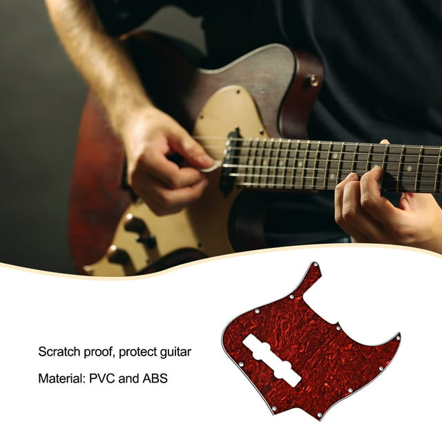 Lightweight Pickguard Waterproof Scratch Plate Musical Instrument Accessories Wear-resistant Durable Guitar Parts Plate Musical Instrument Accessories for Jazz