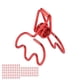 thumbnail image 2 of 100 clips de carpeta con forma de corona de dibujos animados, de metal, huecos, de cola larga, para documentos de oficina, color rojo, 2 of 14