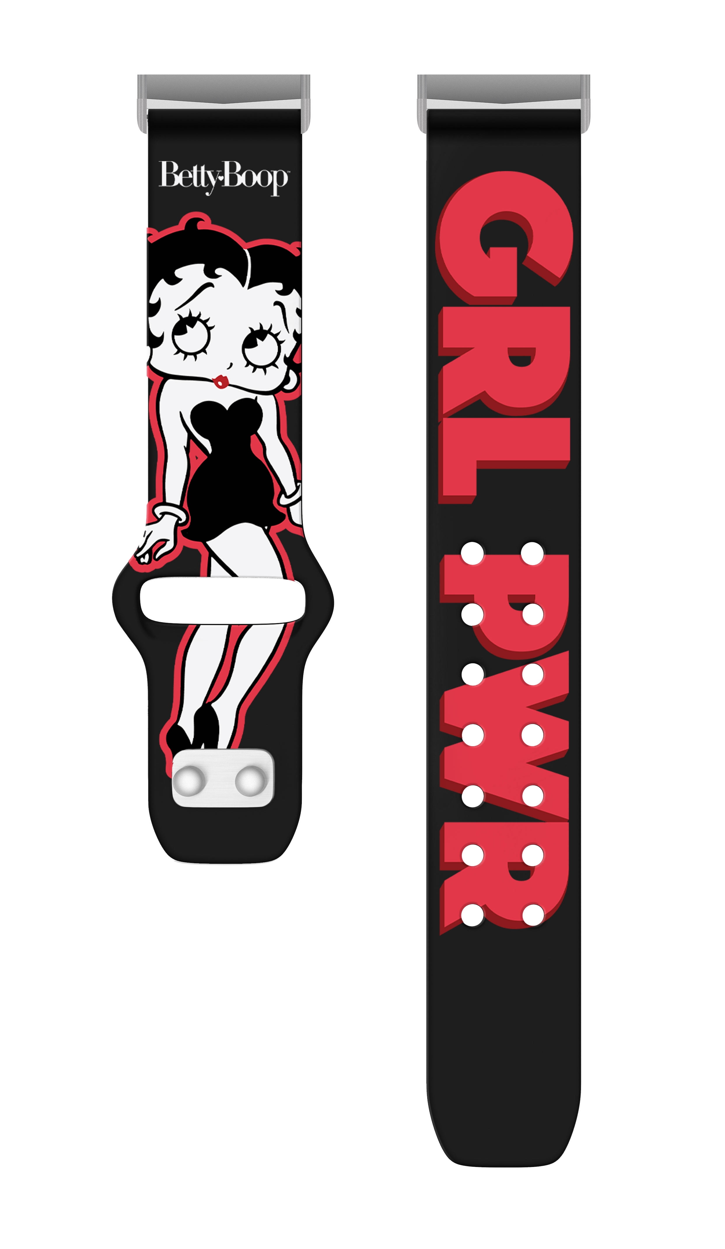 Betty Boop Girl Power HD Watch Band Compatible with FitBit Versa 3 & Sense (20mm Long Girl Power) by Affinity Bands