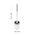 thumbnail image 2 of Hemobllo Toilet Bowl Brush Holder Plastic Multi Wall Mounted Base for Office Hotel Use 1Pack, 2 of 8