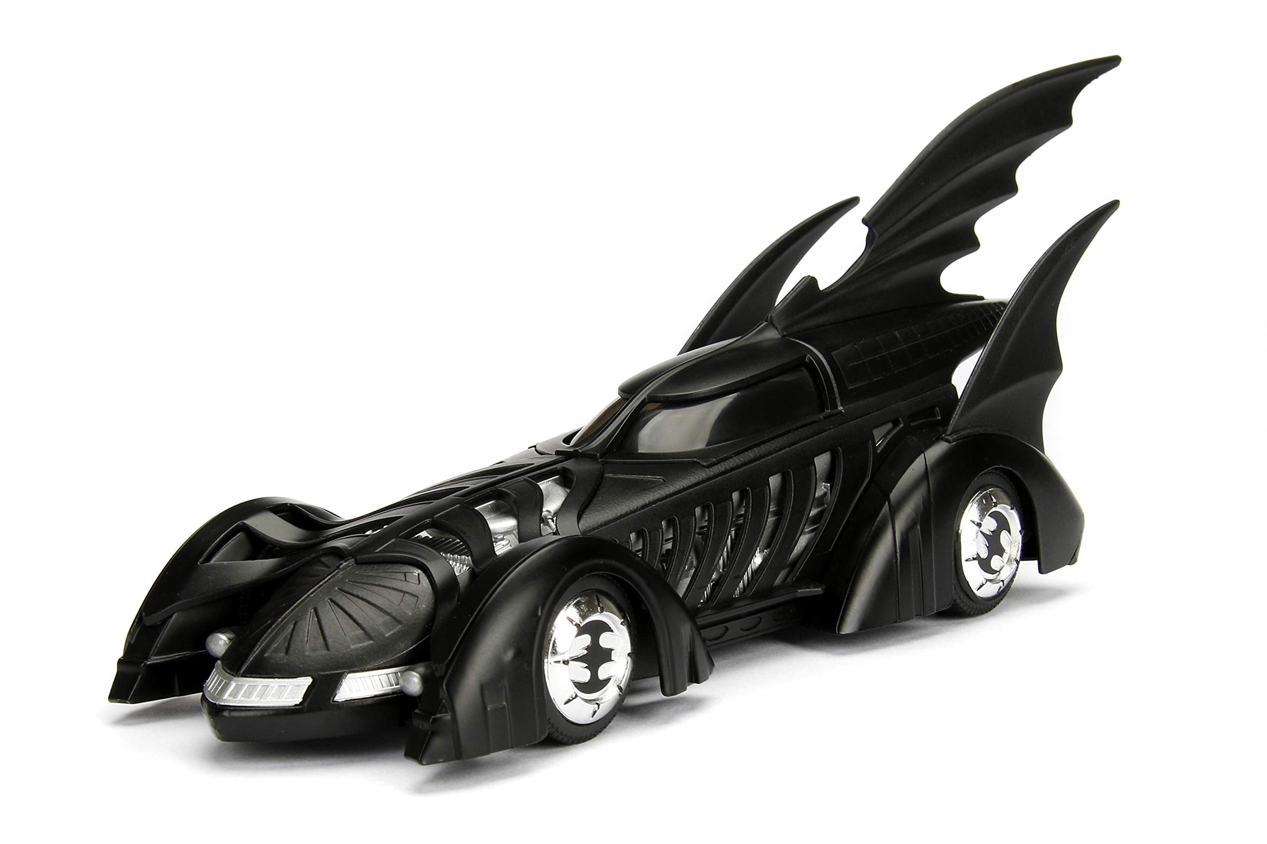 Jada Toys DC Comics Batman Forever Batmobile & Batman Figure 1:24 Die - Cast  Vehicle with Figure Matte Black 