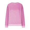 thumbnail image 6 of Harpily 50% Off Clear! Sweatshirts for WomenWomens Oversized Sweatshirts Crewneck Long Sleeve Tops Pullover Fall Fashion Clothes With Pocket Hot Pink XXL, 6 of 7