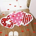 thumbnail image 5 of Valentine's Day Carpet Bathroom Rug Love Heart Bath Mat Non Slip Shower Rugs Love Shape Front Door Mat Carpet,Washable Door Mat Welcome Carpet,Valentine's Day Decoration, 5 of 6