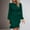 *Army Green, variant on ClodeEU Women's Spring Fall Ruched Bodycon Mini Dress,Long Puff Sleeve Ruffle Fitted Party Dresses Black,Womens Plus XL