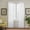 Blue, variant on Elrene Home Fashions Bianca Semi-Sheer Window Curtain with Tassels, Black, 52" x 84"
