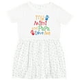 thumbnail image 3 of Inktastic Mimi and Papa Love Me Girls Toddler Dress, 3 of 5