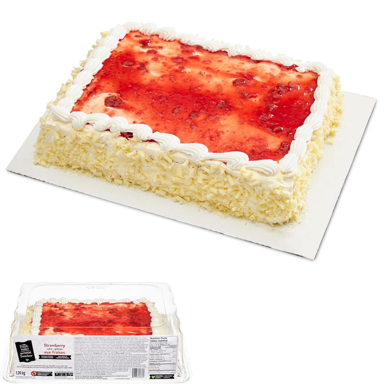 Your Fresh Market Strawberry Cake - Walmart.ca