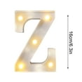 thumbnail image 2 of HaoXun LED Letter Lights Alphabet Lamp - ABS Plastic Marquee Letters with Built-in LED Lighting for Birthday Party Wedding Home Decorations, 2 of 6
